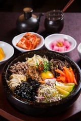 dolsot bibimbap. Hot Stone Pot Bibimbap 