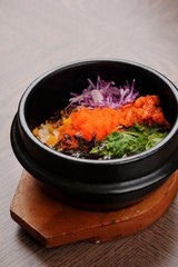 dolsot bibimbap. Hot Stone Pot Bibimbap 
