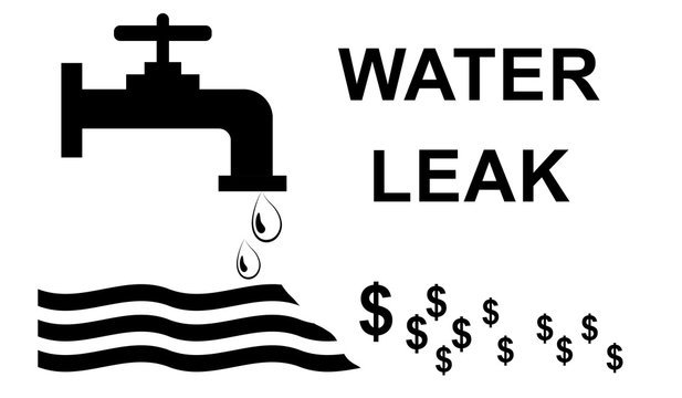 Water leak concept