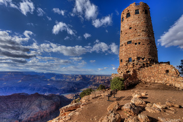 Fototapeta na wymiar The Watchtower, Desert View, Grand Canyon National Park