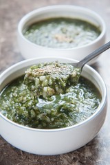 maesaengi juk.  Seaweed and rice porridge