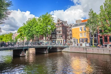 Fototapeten Canal in Amsterdam © adisa