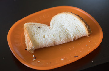 simple white bread sandwich