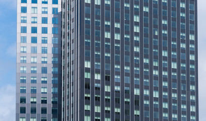 Fototapeta premium modern skyscraper closeup