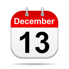 December 13 calendar icon