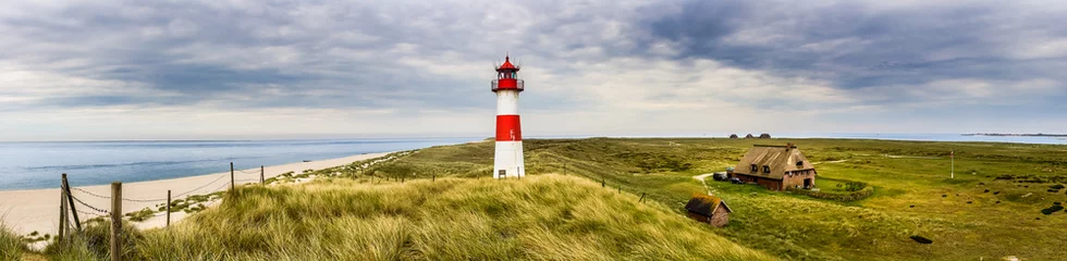 Foto op Canvas Lighthouse List Ost on the island Sylt © rphfoto