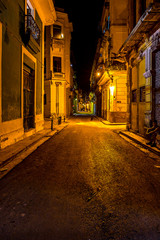Night scene in Havana