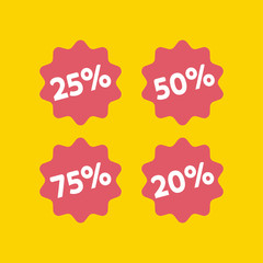 Discount prices icon