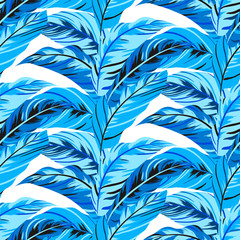 Tropical floral pattern
