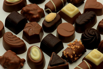 Different sorts of chocolates