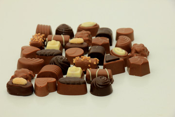 Different sorts of chocolates
