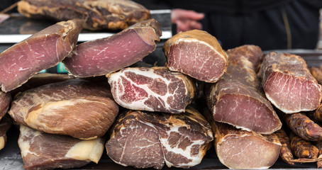 Variety of prosciutto