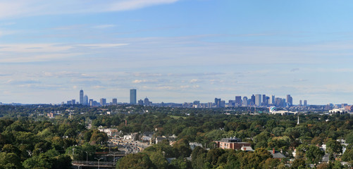 Fototapeta na wymiar Boston Skyline Panorama
