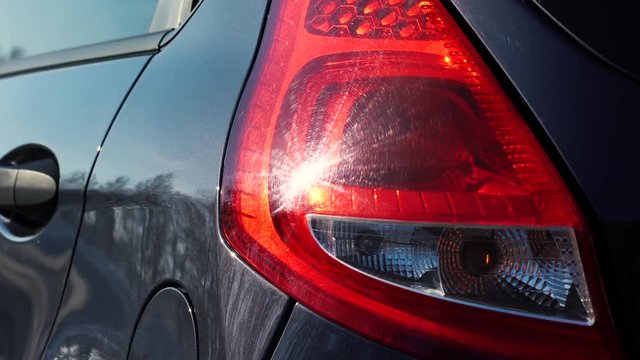Red emergency light flashing