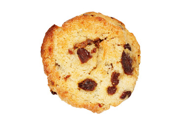 isolated raisin scone