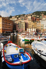 Camogli marina harbor