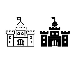 Castle icon illustration