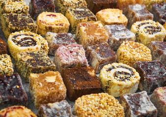 Assorted traditional turkish delight