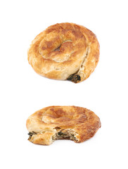 Cheese and spinach pastry bun