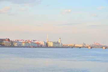 University Embankment and the Neva River.