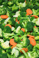 Healthy broccoli, carrots of vegetable