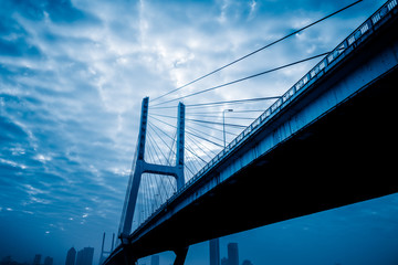 Naklejka premium urban skyline with cityscape in Nanchang,China.