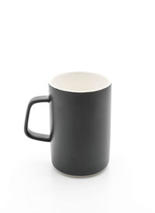black ceramic mug