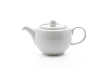 white tea pot