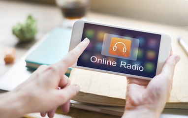 Digital Music Streaming Multimedia Entertainment Online Concept