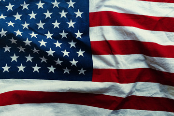 Obraz premium United States of America flag, vintage style concept