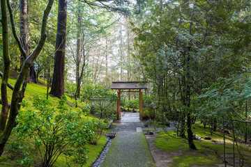 Japanese Garden Path to Gateway