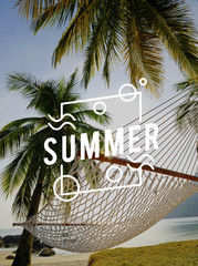 Summer Season Hot Heat Outdoors Graphic Concept