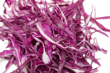 cut red cabbage