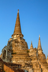 Fototapeta premium Stupas of Wat Si Sanphet, Ayutthaya, Thailand