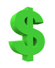 Obraz premium Dollar Sign Isolated