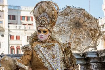 Traditional Venetian carnival masks