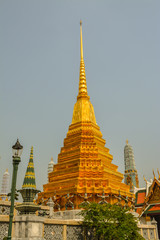 Fototapeta premium Wat Phra Kaew. Temple of the Emerald Buddha is regarded as the most sacred Buddhist temple in Bangkok Thailand
