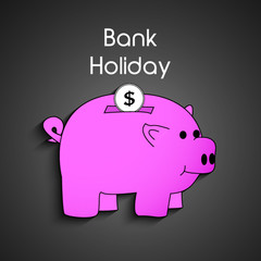 Illustration of background for Bank Holiday