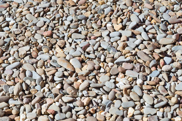 Close up of small pebbles
