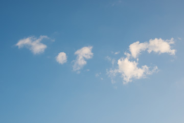 Clouds in the blue sky
