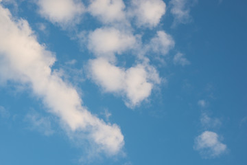 Clouds in the blue sky