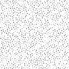 Seamless background with random dark and light gray elements. Tileable ornament. Dotted abstract background