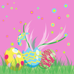 Easter day vector image for your design idea