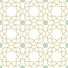 Seamless ornament in arabian style. Pattern for wallpapers and backgrounds