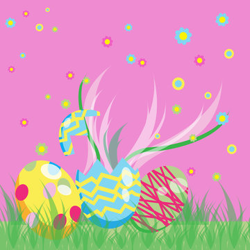 Easter day vector image for your design idea