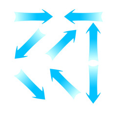 Blue arrows