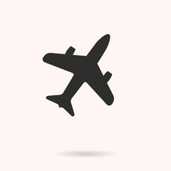 Airplane - vector icon.