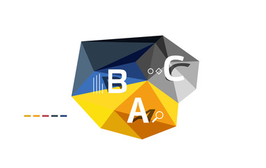 ABC infographics vector