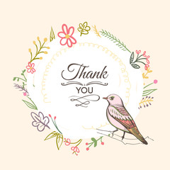 Obraz premium illustration of a bird. hand made background