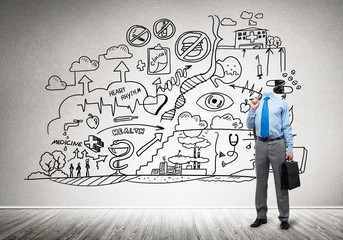 Businessman without head